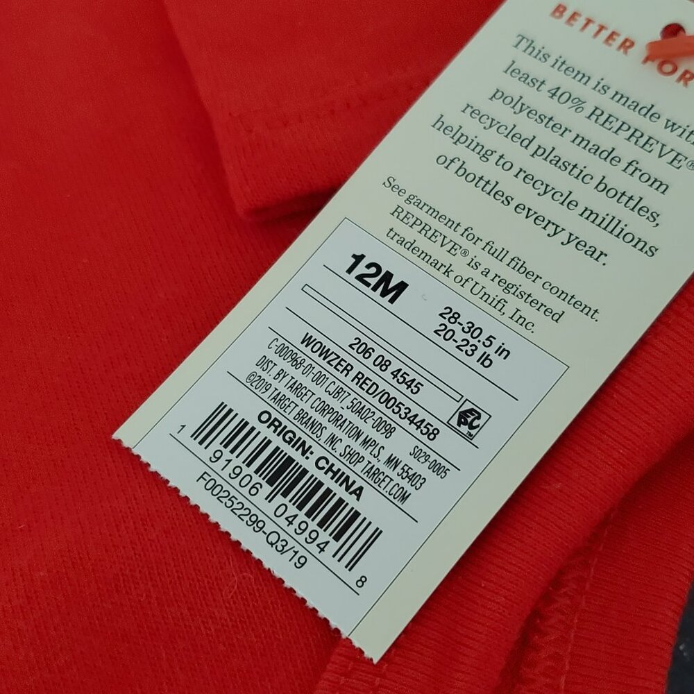 Valentines Day Onesie by Cat & Jack  12 mos  New with Tags - Picture 3 of 7